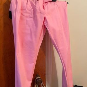 Pink suit pants